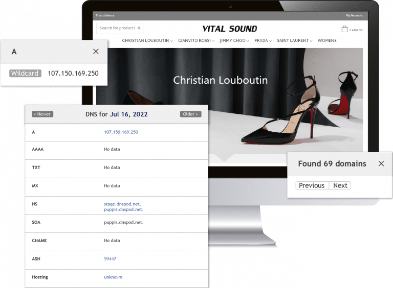 example DNS records