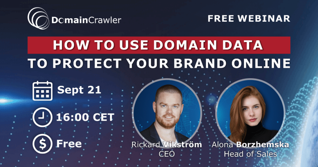 Webinar on how to use domain data to protect your brand online