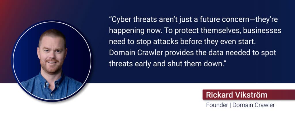 Rickard Vikström about cyber threats | Domain Crawler